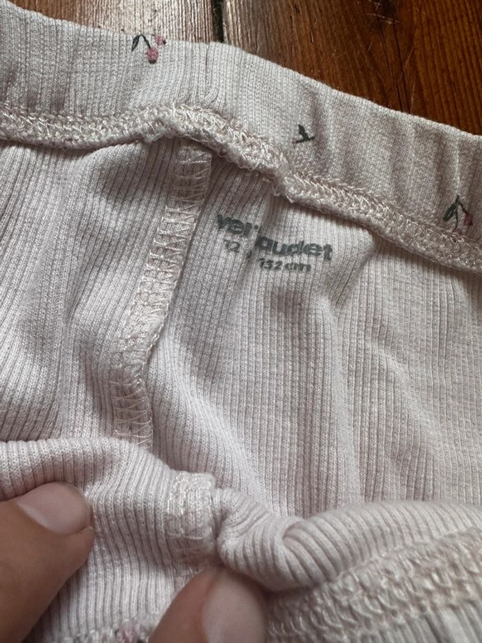 Leggings vertbaudet fleur 12a côtelé - photo numéro 3