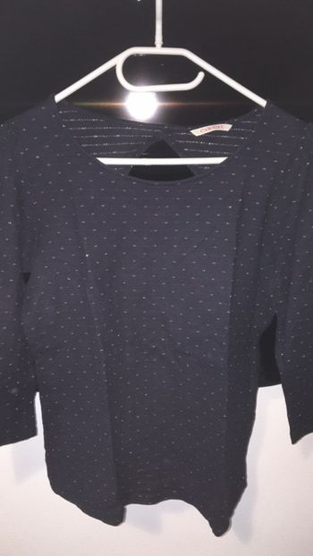 Haut manche 3/4 bleu marine