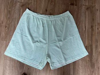 Short pour femme vintage rayé vert et blanc bon état