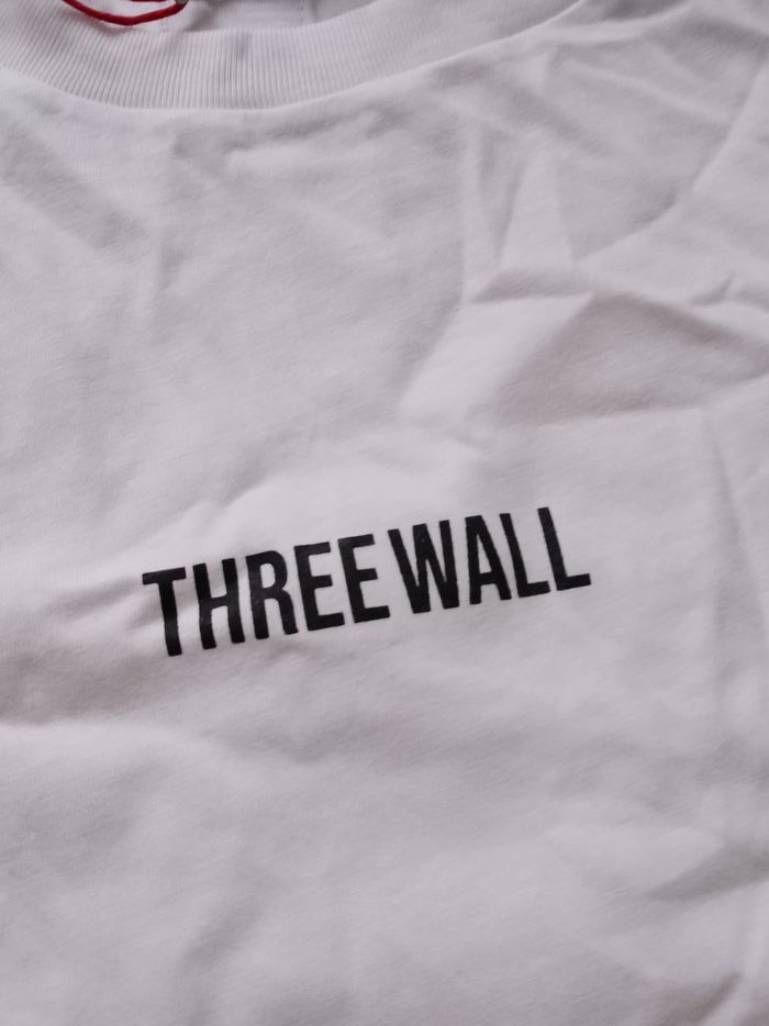 T-shirt blanc et noir uni manches courtes homme XL threewall - photo numéro 2