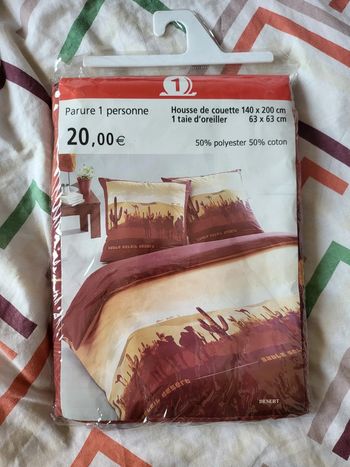 Parure 1 personne motif désert