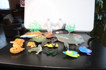 Lot figurines animaux aquatiques