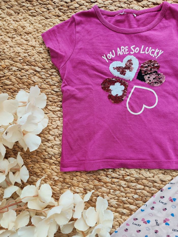 Pyjama 2 pièces fille en coton 94cm (2-3 ans) - photo numéro 2