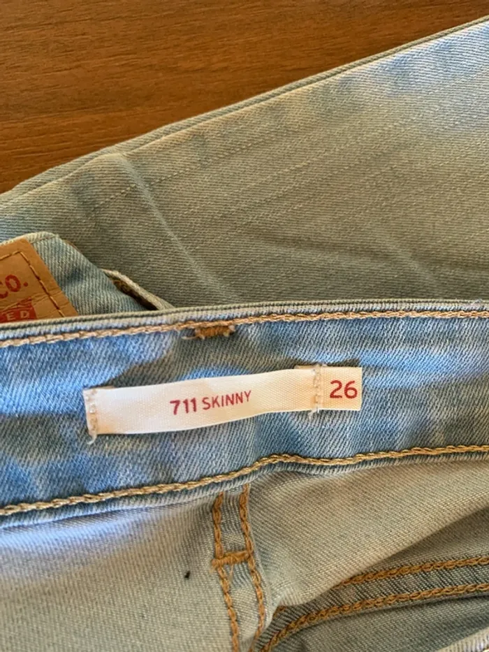 Jean Levi s bleu clair 26 skinny 711 - photo numéro 3