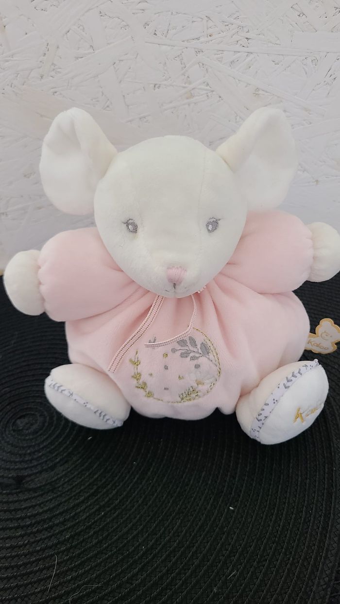Kaloo Souris en peluche rose Perle 18 cm