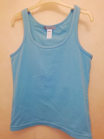 Top  brassière sport turquoise DOMYOS T. 36