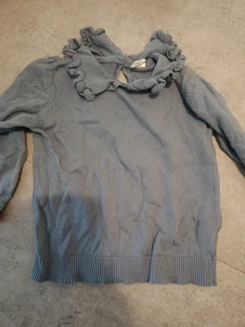 Pull bleu H&M avec col 80cm