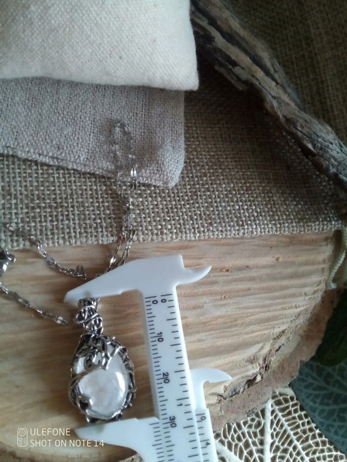 Collier cristal de roche - photo numéro 2