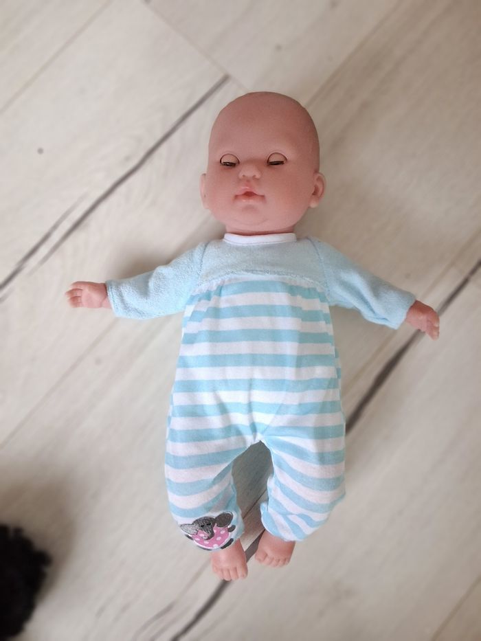 Poupée poupon bleu 38 cm - photo numéro 4