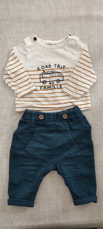 Pantalon tee-shirt manches longues