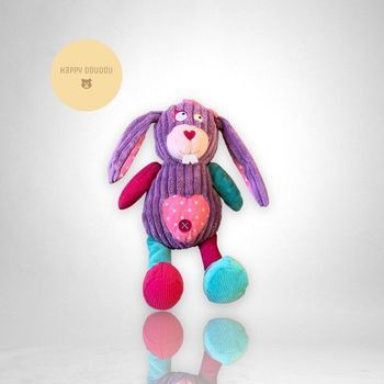 Peuche doudou Lapin violet Influx A262