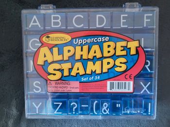 Jeu pochoir alphabet