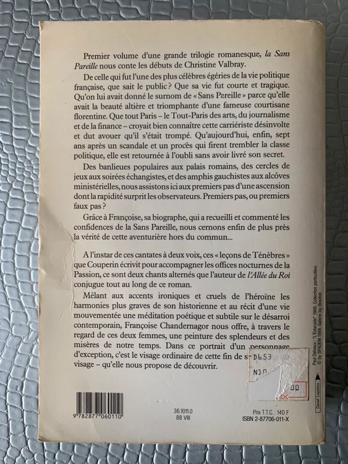 Livre La Sans Pareille - photo numéro 3