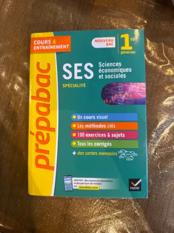 Livre, prépa bac SES