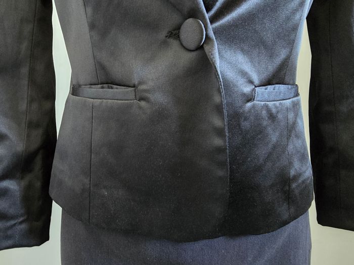 📌 Veste /Blazer Noire Satinée – Fashion Elle - photo numéro 4