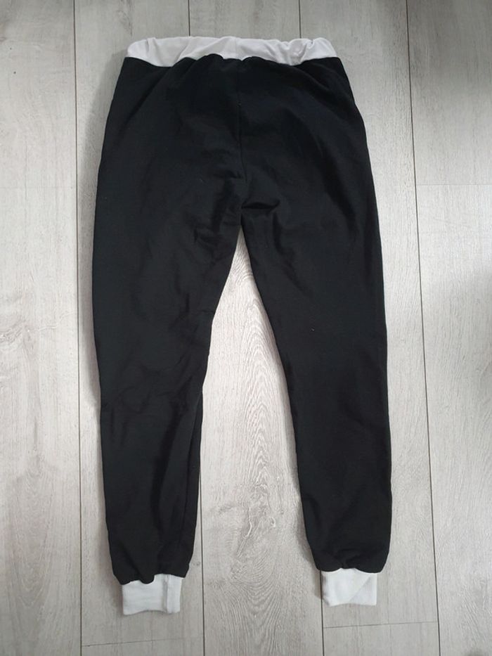 Pantalon Jogging Noir Et Blanc - photo numéro 3