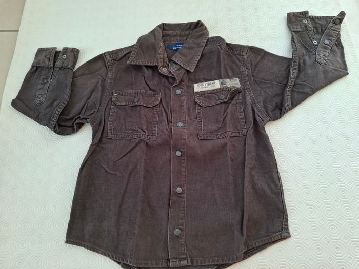 Chemise velours marron Okaidi T 4 ans