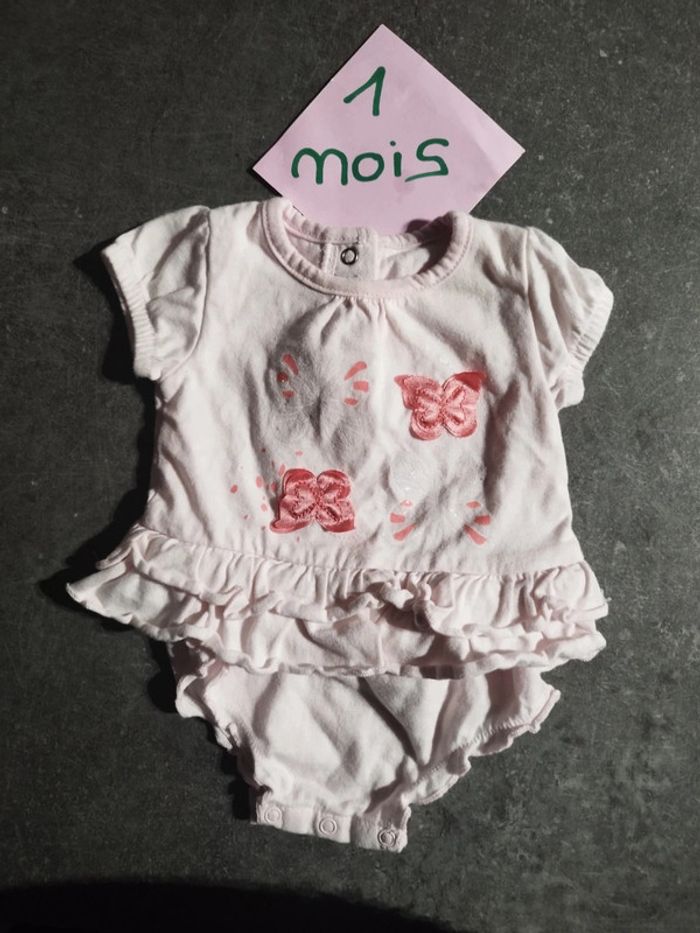 Barboteuse été papillons 1 mois