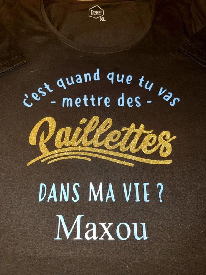 Tee-shirt personnalisé XL - photo numéro 2