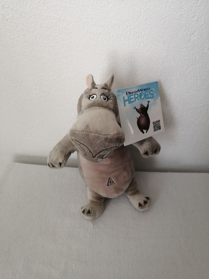 peluche hippopotame gloria dreamworks - photo numéro 2