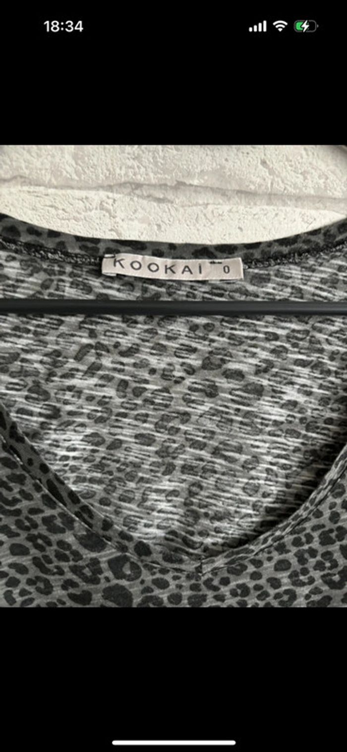 Tee shirt manche longue kookai taille XS - photo numéro 2