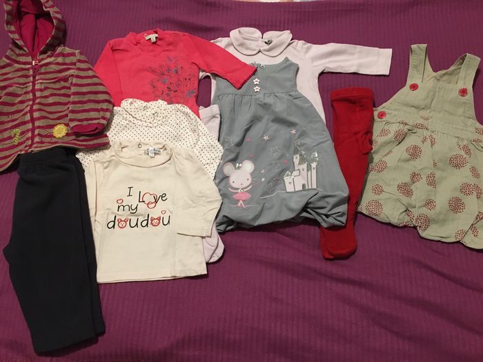 Lot fille 6mois hiver, orchestra kiabi hello kitty gemo