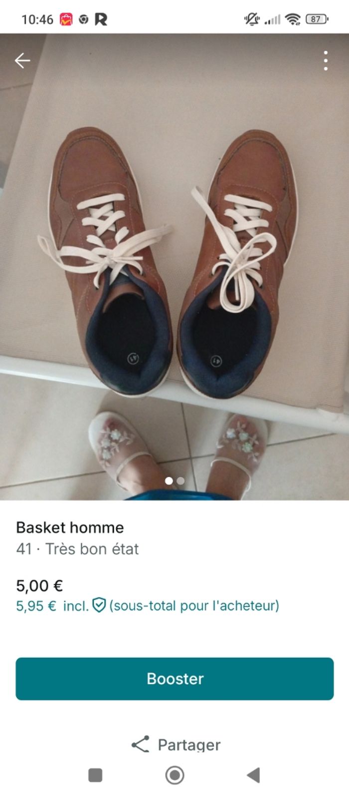 Basket homme