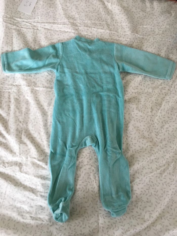 Pyjama bébé Gémo 🐒  12 mois  velours - photo numéro 3