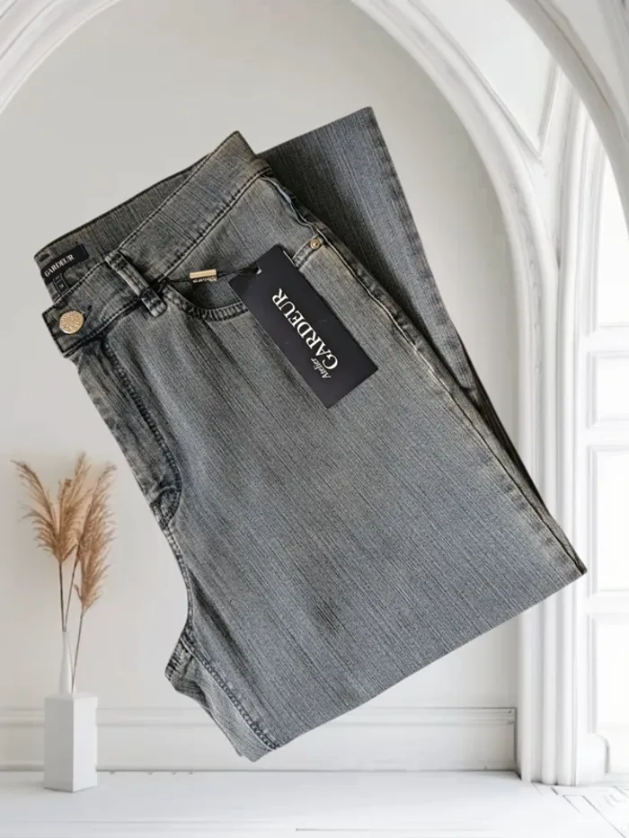 Jean marque allemande Atelier Gardeur ,slim fit ,taille haute ,stretch - photo numéro 12