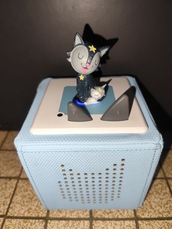 Toniebox V1  avec tonies lullabies chat noir allemand