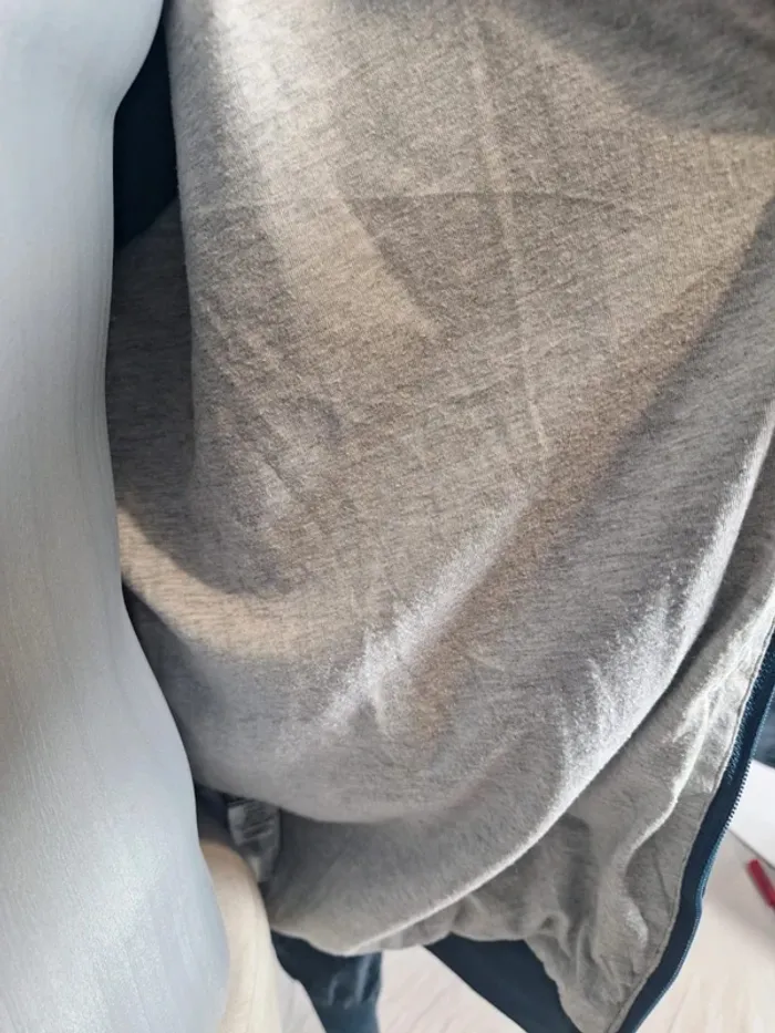 Veste vintage Sergio Tacchini – coupe-vent doublé capuche – bleu marine (619) - photo numéro 8