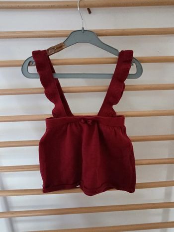 Jupe a bretelle kiabi bordeaux