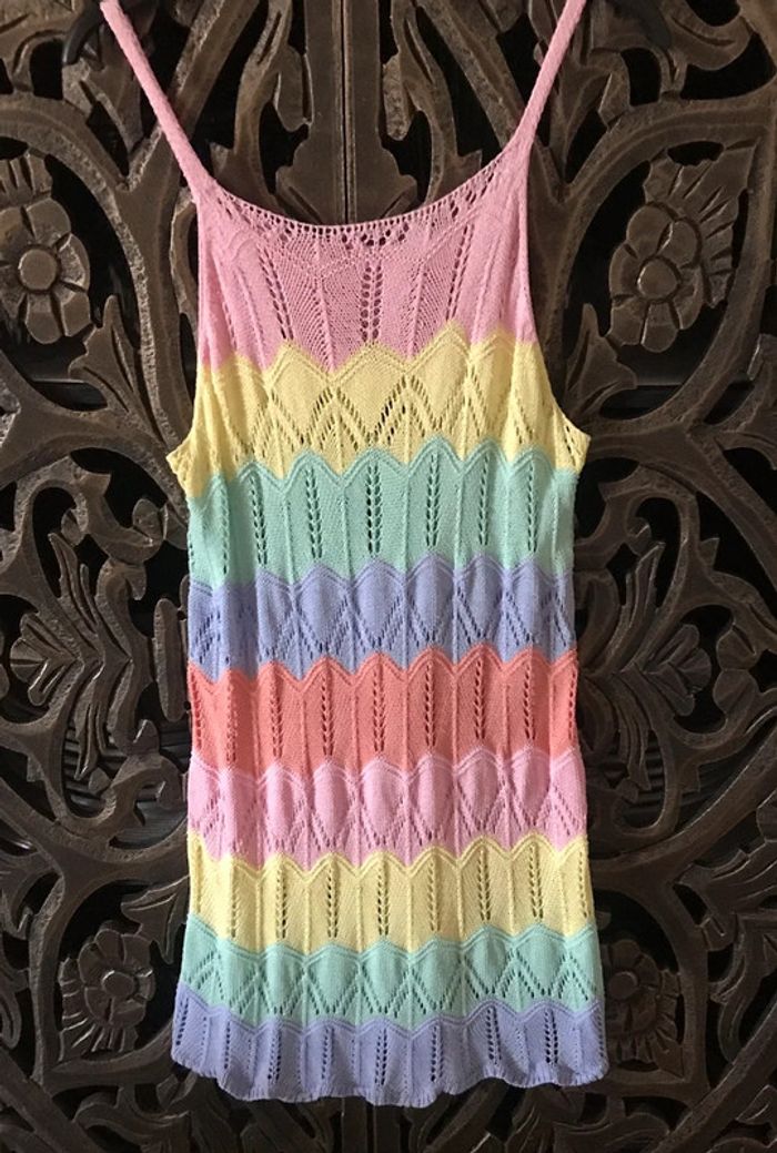 Robe maille colorée