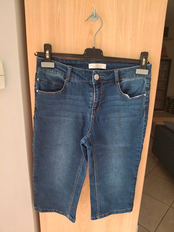Pantacourt jeans femme