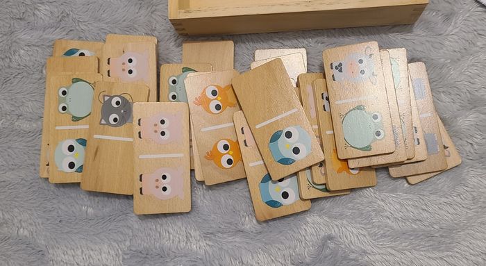 Dominos animaux en bois - photo numéro 3