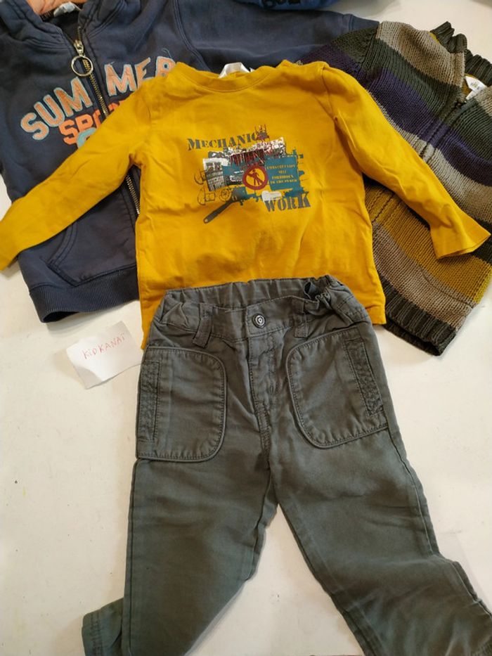 Gros lot de 25 vêtements garçon hiver taille 2 ans - photo numéro 3