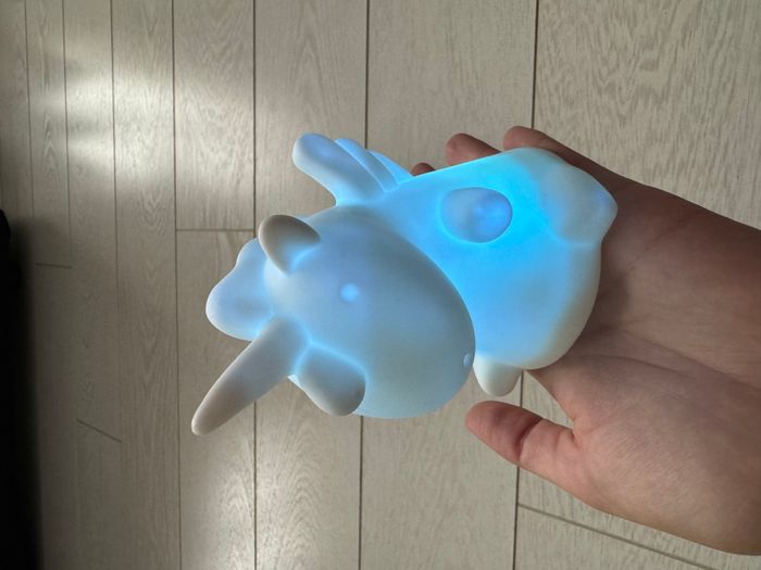 Veilleuse licorne blanche lumineuse qui change de couleurs - photo numéro 6