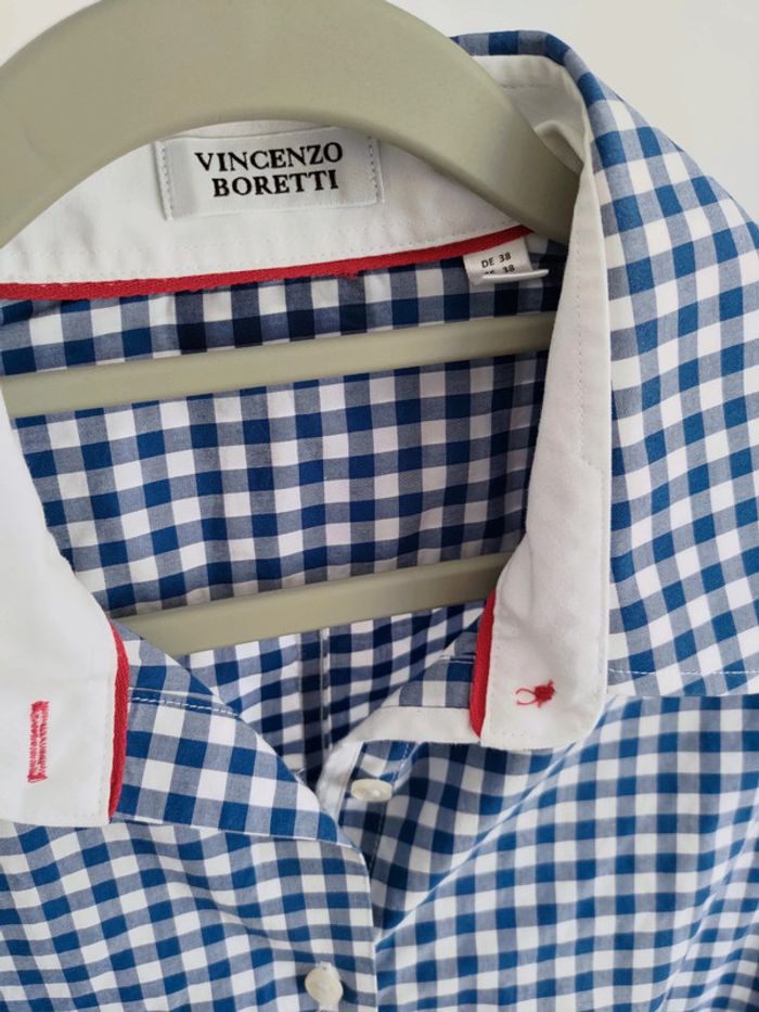 Vincenzo Boretti chemise à carreaux 40 - photo numéro 3
