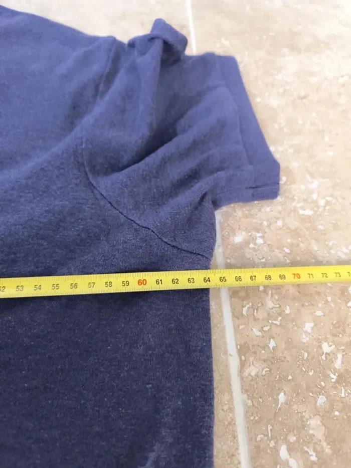 Polo Ralph Lauren homme taille XL violet logo jaune pima coton comme neuf - photo numéro 7