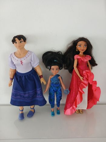 Lot de 3 Poupées Disney - Luisa, Elena et Raya