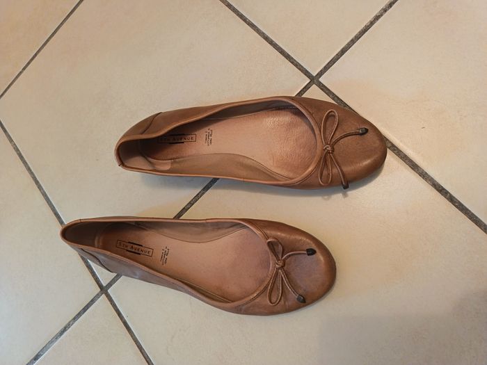 Ballerines marrons cuir T40 - photo numéro 4
