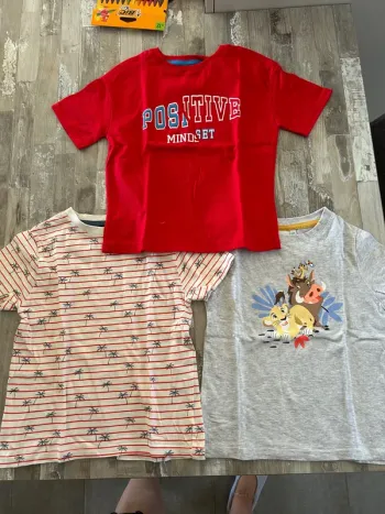 Lot 3 tee-shirts 5 ans