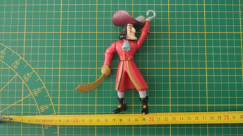 Jouet ancien vintage dans l'état figurine capitaine crochet articulée walt disney #SP