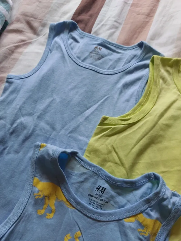 Lot de 3 tee-shirts sans manche 122/128 - photo numéro 4