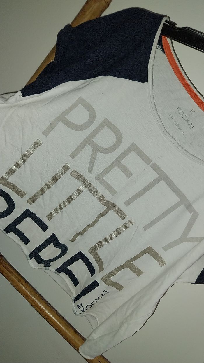 Tshirt court/ crop top Kookai 14 ans Très bon état - photo numéro 3