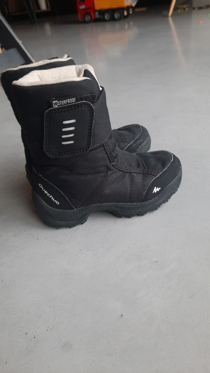 Bottes de neige ski luge montagne noir mixte pointure 27 quechua decathlon - photo numéro 9