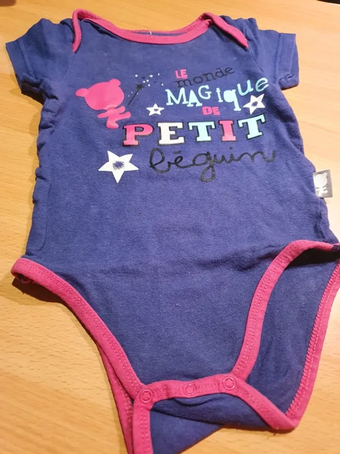 Lot bodys fille 6 mois petit beguin - photo numéro 3