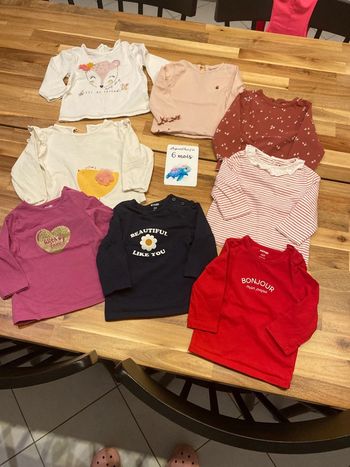 Lot de 8 tshirts manches longues