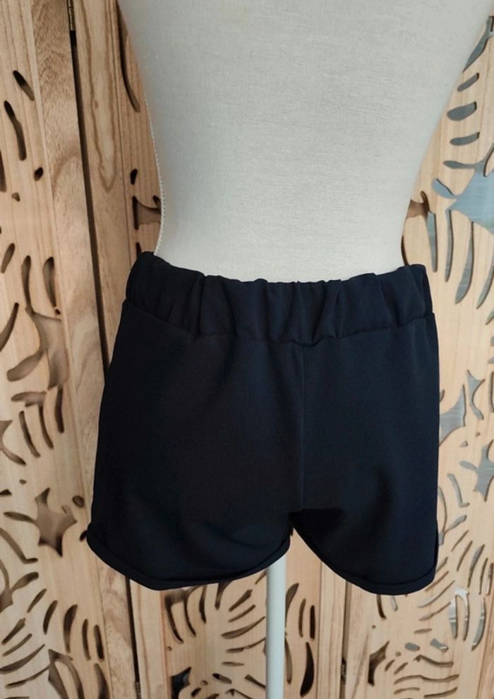 Short fluide à revers, nouette bleu marine Taille L La city - photo numéro 4