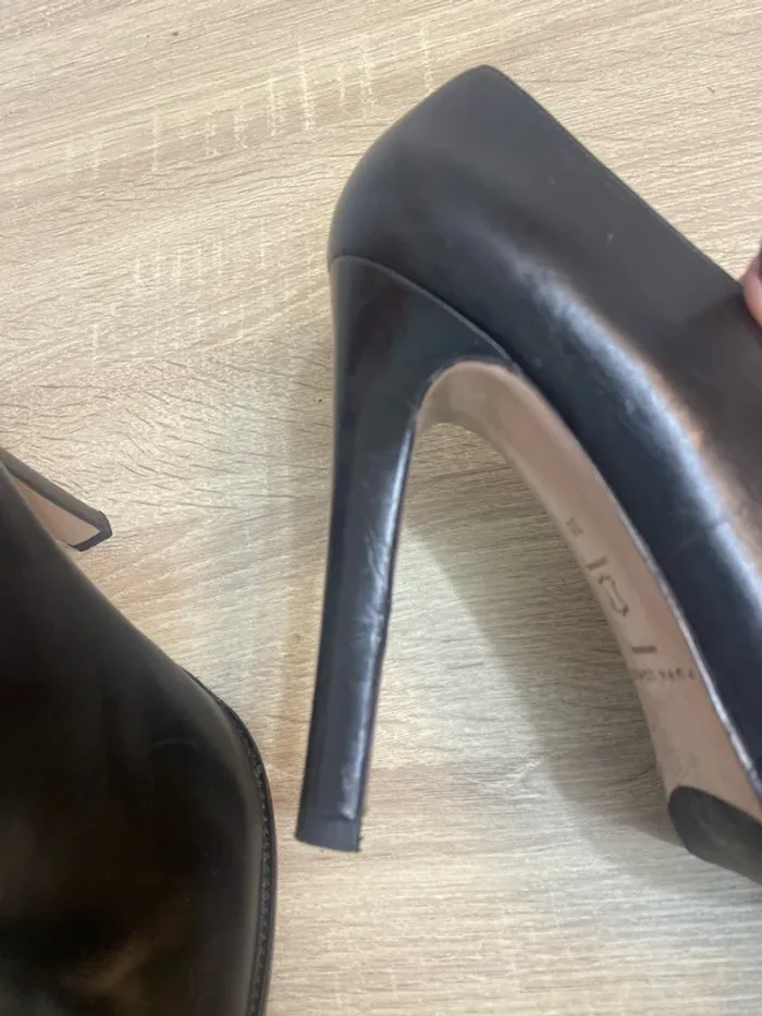 Bottines basses noir en cuir Pura Lopez taille 39 - n3p - photo numéro 8